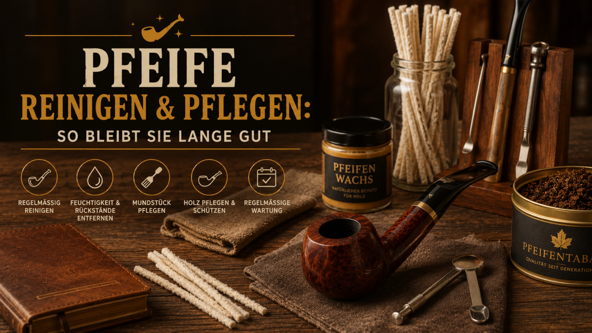 Pfeife reinigen und pflegen: So bleibt sie lange gut - Pfeife reinigen und pflegen: So bleibt sie lange gut