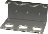 Pfeifenständer aus Acryl transparent für 3 Pfeifen - Pfeifenhalter