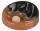 Pfeifenaschenbecher Keramik schwarz / braun mit 3 Ablagen