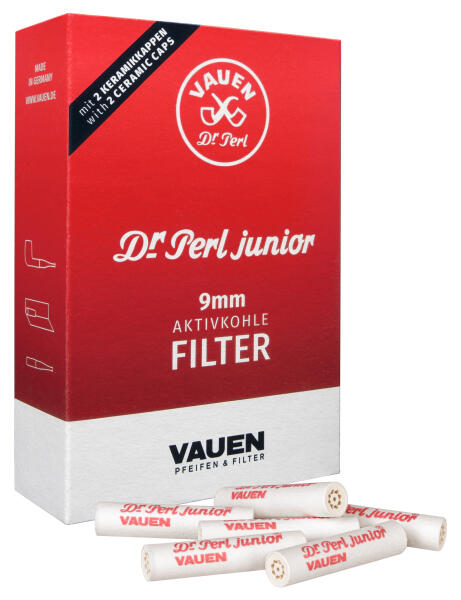 Vauen Dr. Perl junior Aktivkohlefilter 9mm Jubig 100 Stück