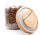 Tabaktopf mit Holzdeckel und Gummiring für 50g Tabak