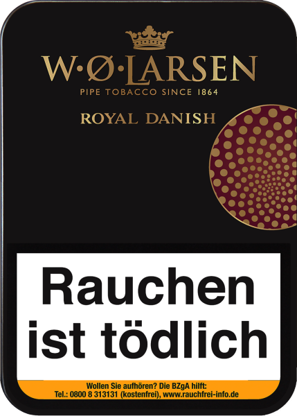 W.O. Larsen Royal Danish - Exotische Fruchtaromen - Pfeifentabak 100g