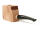Kantel MOLINA Bruyere Rohling Pfeife schnitzen Rohmaterial 9mm Filter - Half-Bent